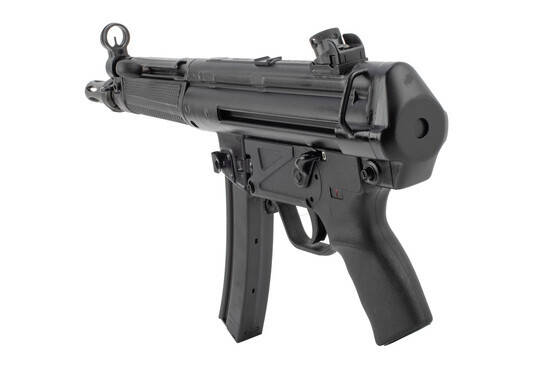 Century Arms AP5 9mm pistol caliber carbine features an aperture sight